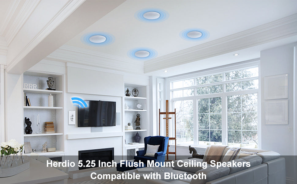 Bluetooth Frameless Ceiling Speakers