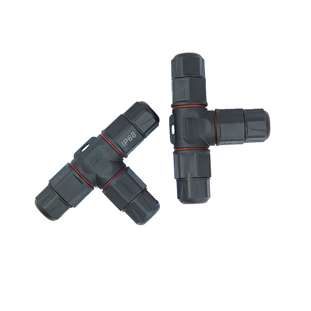 Waterproof 20A 450V IP68 PA66 V2 Flame Retardant Cable Connector 4pin Locking Screw Connection Terminal Blocks