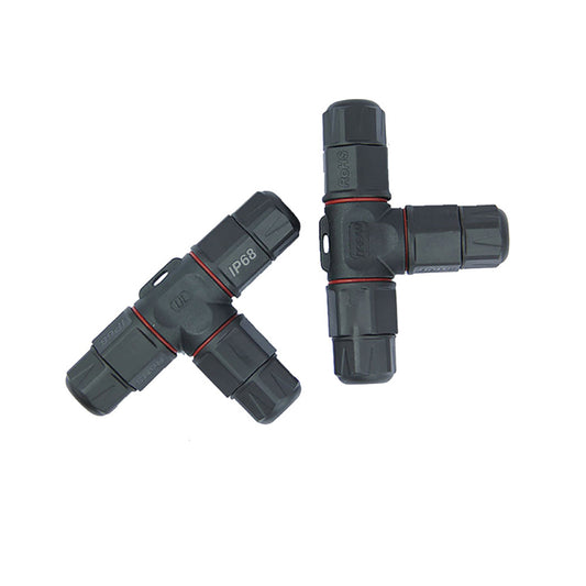 Waterproof 20A 450V IP68 PA66 V2 Flame Retardant Cable Connector 4pin Locking Screw Connection Terminal Blocks