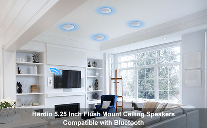 Bluetooth Frameless Ceiling Speakers