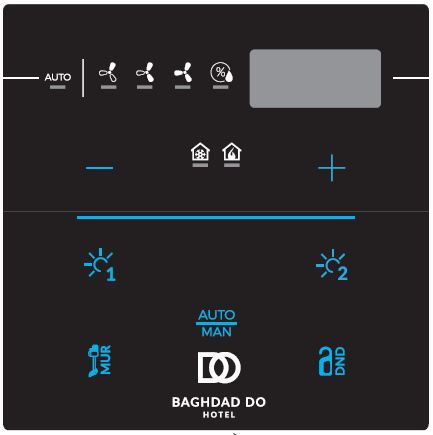 CAPACITIVE KNX THERMOSTAT/HUMIDISTAT – LINE SERIES